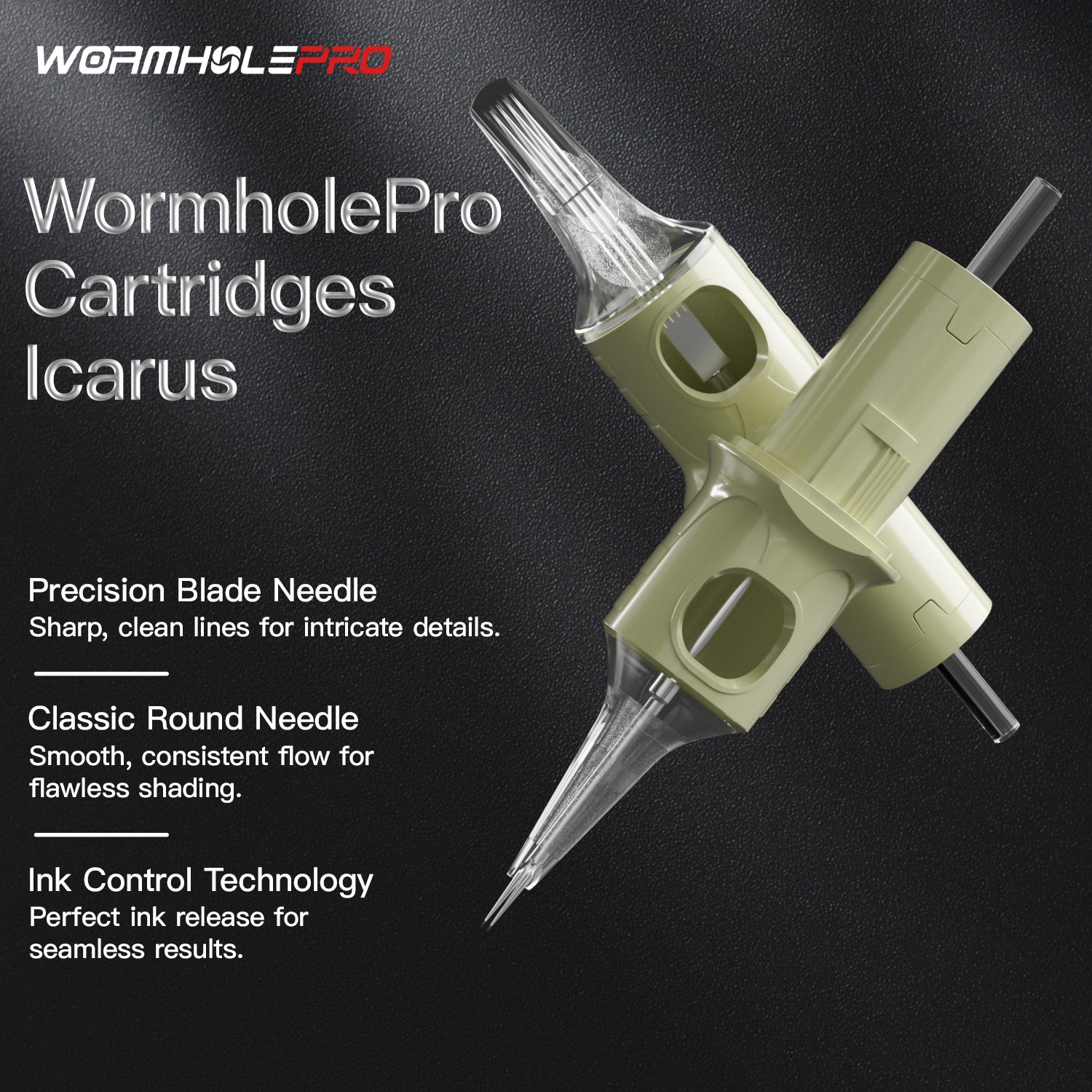 WormholePro Tattoo Cartridges Needles 3RL 5RL 5RM 7RM Mixed 20Pcs #12