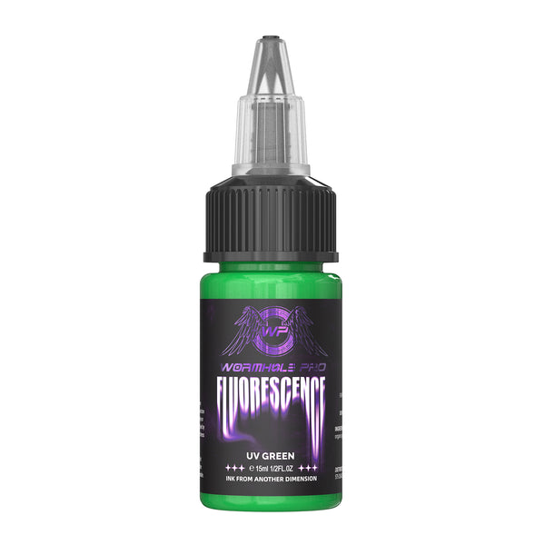 Wormhole Pro UV Green Tattoo Ink 15ml