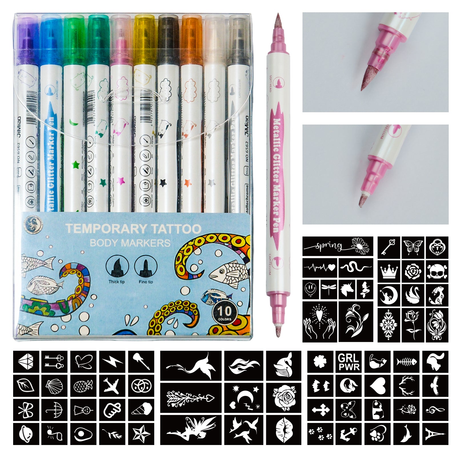 Temporary Tattoo Markers for Skin Marker Pen  WTK265