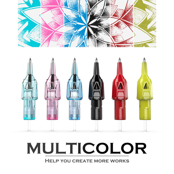 Wormhole Tattoo Cartridge Needles Colorful