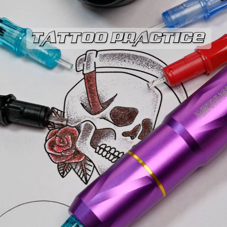 Tattoo Pen Kit for Beginners with 40 Tattoo Cartridge Needles WTK174/WTK242