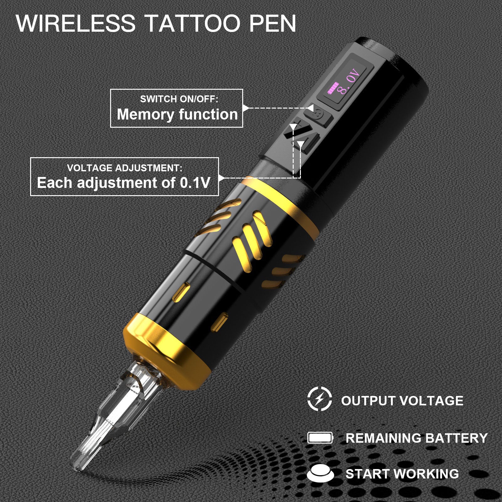 Wormhole Wireless LED Digital Display Tattoo Pen HP67