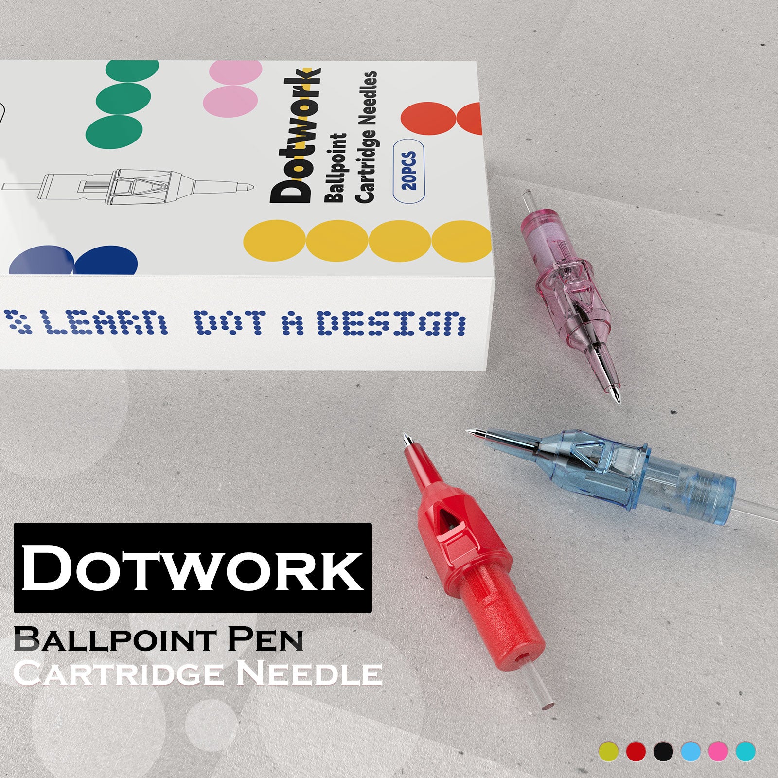 Wormhole Tattoo Cartridge Needles Colorful