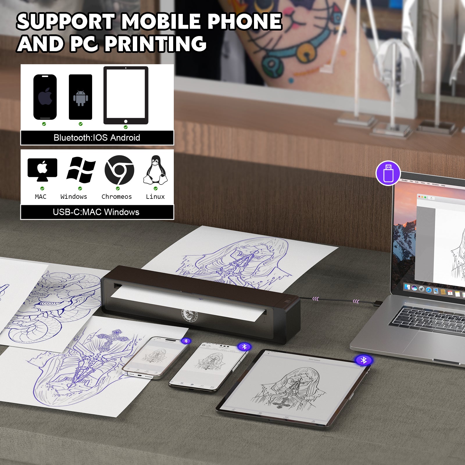 Wormhole Bluetooth Tattoo Stencil Printer WormholeTattoo wormhole-bluetooth-tattoo-stencil-printer-wormholetattoo