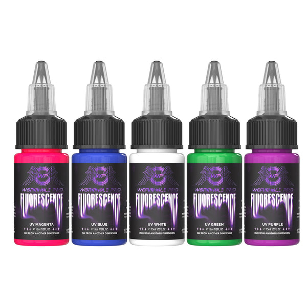 Wormhole Pro UV Tattoo Ink 5 Color Set