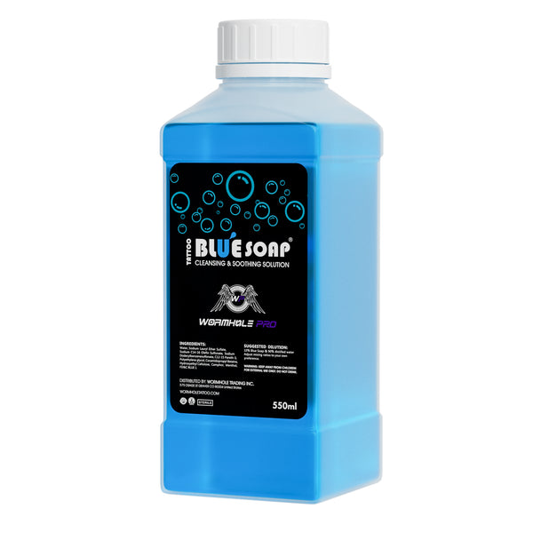 WormholePro Blue Soap (16.9oz) – Professional Tattoo Cleansing Solution