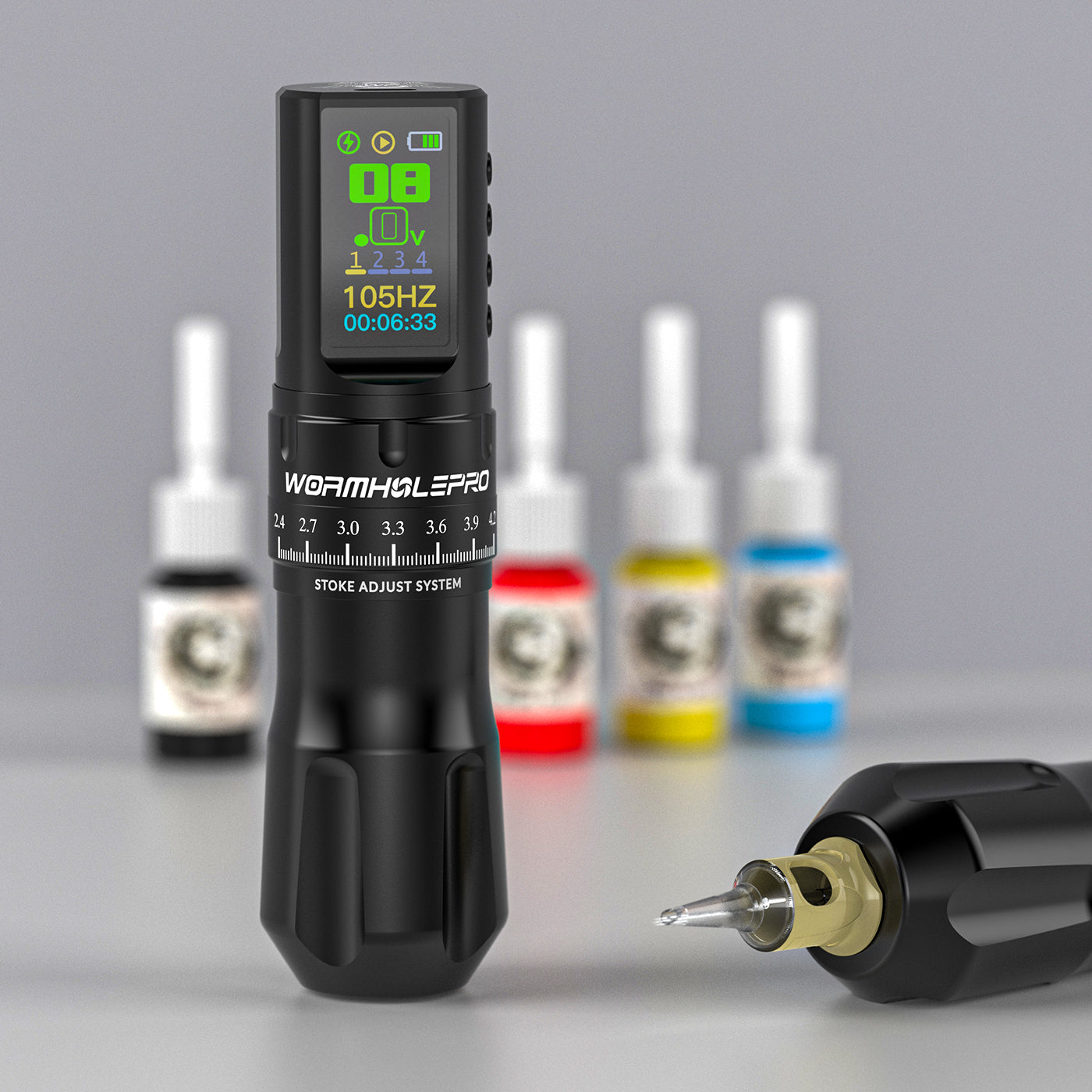 7 Stroke Multi-functional Wireless Precision Tattoo Pen Machine | WormholePRO Aquila