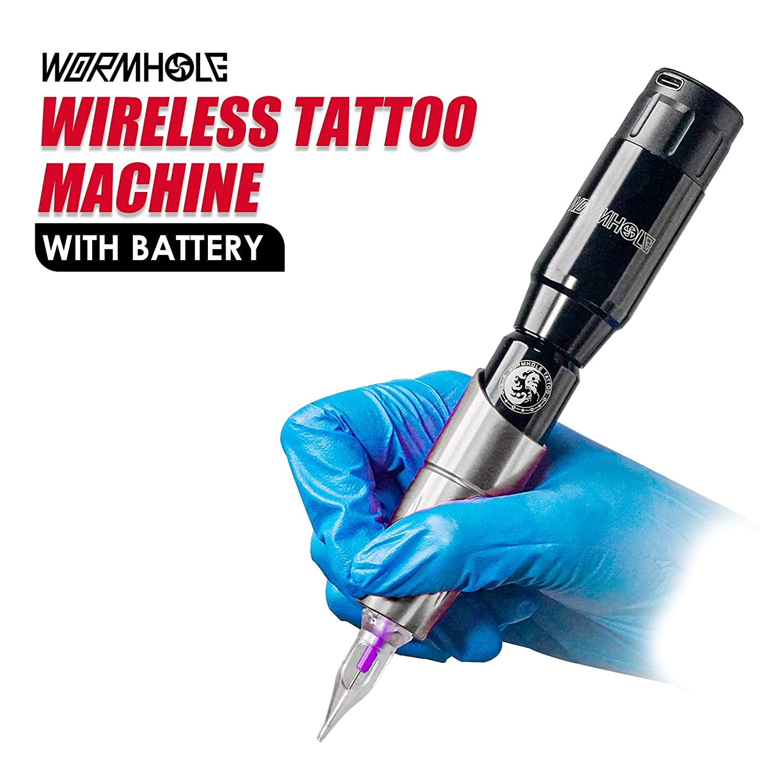 Wormhole Cordless Tattoo Machine Pen Kit TK128