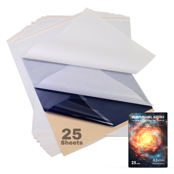 WormholePro A3 Tattoo Thermal Transfer Paper – 25 Sheets