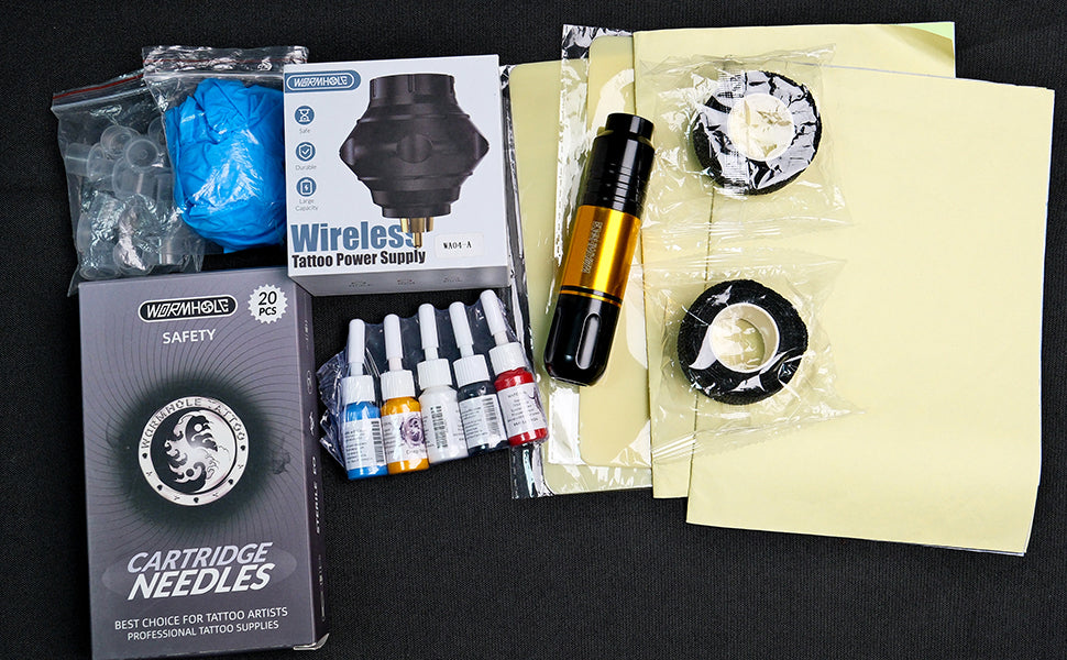 Wireless Tattoo Kit with Wireless Power Supply  WTK248