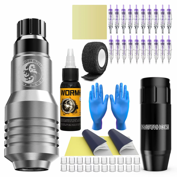 Wireless Tattoo Pen Kit with Wireless Tattoo Battery