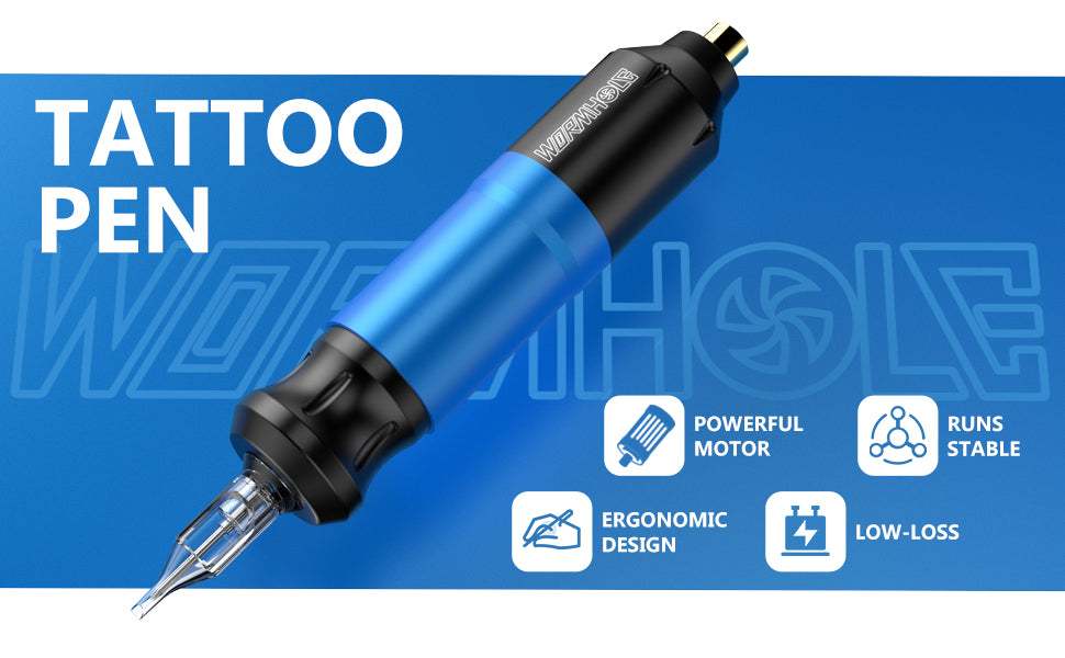 Tattoo Pen Kit for Beginners (WTK093) Blue