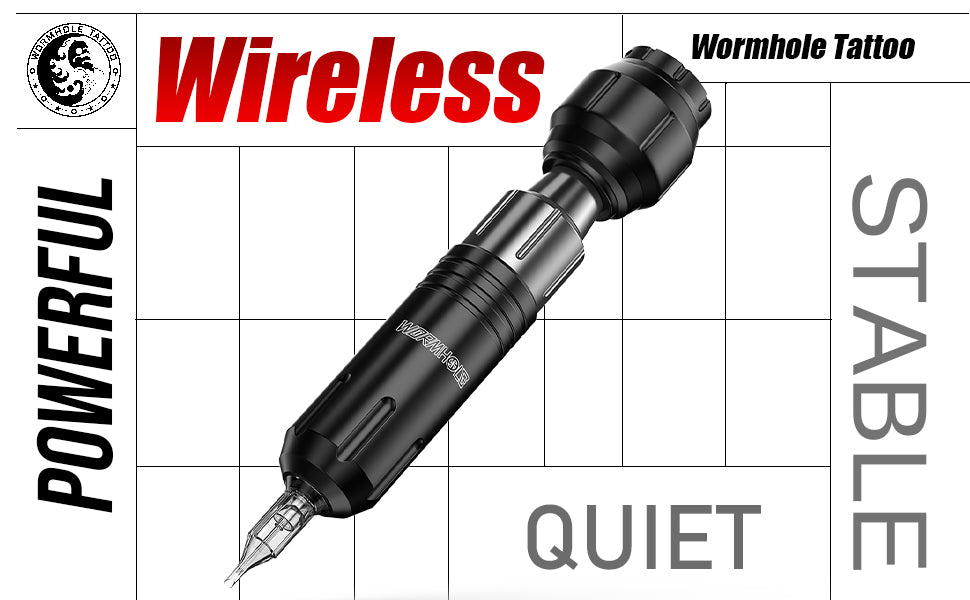 Wireless Tattoo Pen Kit with Tattoo Ink Tattoo Cartridge needles