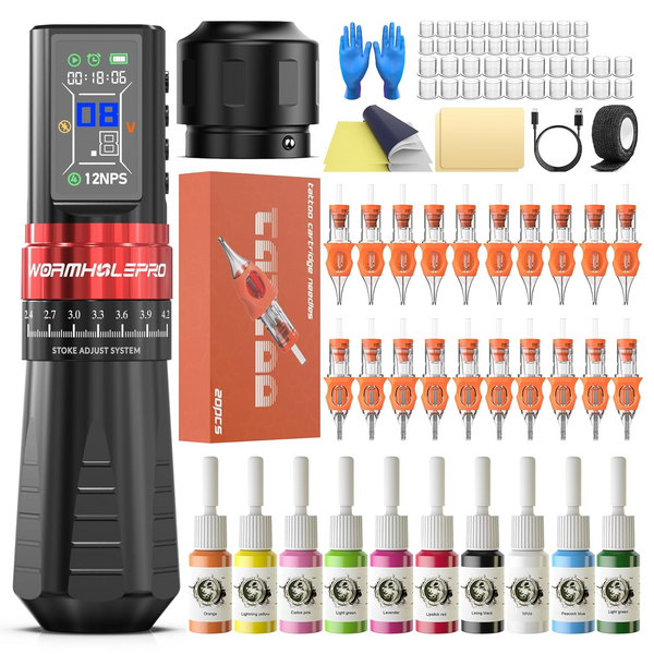 Wormhole Pro Bootes Wireless Tattoo Pen Kit