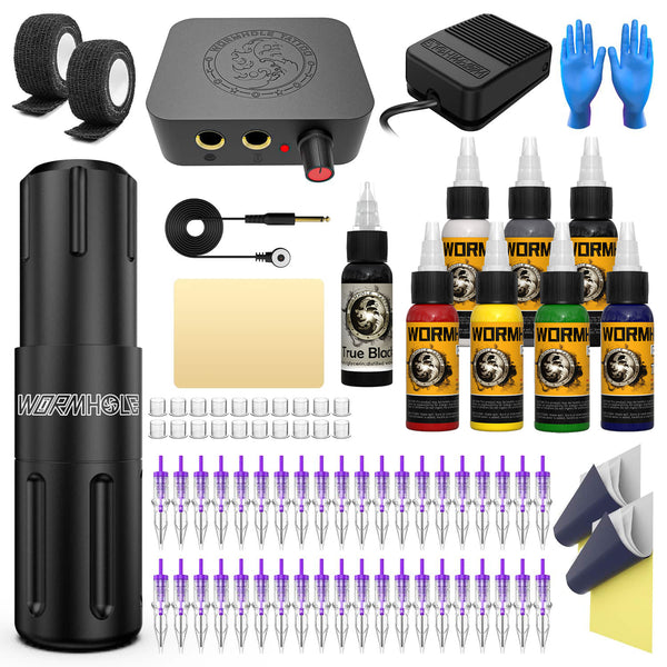 Tattoo Pen Kit with 8 Professional Tattoo Ink