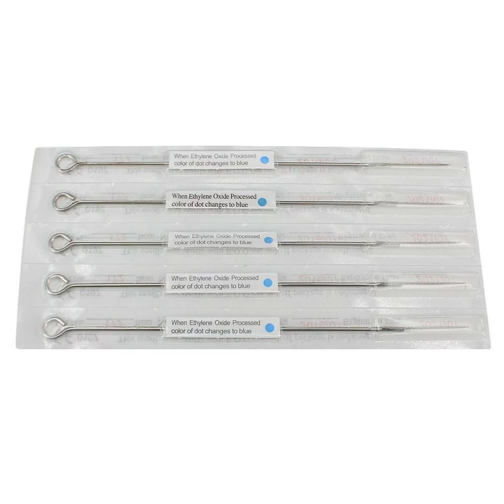 Wormhole® 50 PCs Disposable Pre-sterilized Tattoo Needles with Blue Dot  Round Liner tattoo needles 18RL